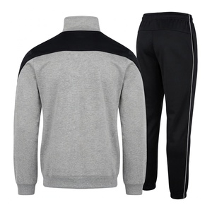 Conjunto Deportivo Personalizado para Hombre de Dos Piezas con Bloques de Color, Sudadera con Cierre Completo y Cuello Alto, Pantalones Deportivos para Correr, Gimnasio y Deportes - Product Image 2