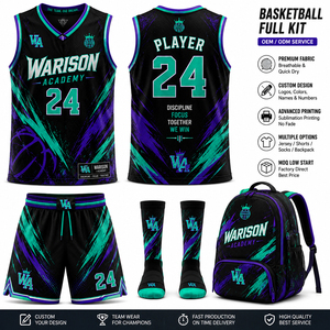 Customized Basketball Uniform Set For Adult's Sublimation Unisex Teamwear Basketball Training Uniform Kit With Customized Name - Product Image 4