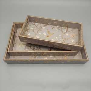 Décoration Indienne de Luxe en Bois d'Acacia Écologique, Durable, Non Toxique, Gravure Classique, Art Coloré Personnalisé, 100 Pièces pour Service - Product Image 5