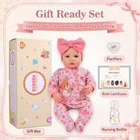 Poupée réaliste pour bébé fille Babeside Carina 20 pouces, corps en vinyle souple et tissu, poupée nouveau-né très vendue, en stock, prête à être expédiée