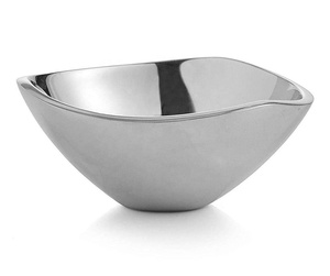 Moderno Juego de Tazones de Metal de 3 Niveles con Diseño de Rama de Olivo, Pulido a Mano, para Servir Aperitivos y Frutas en Fiestas - Product Image 3