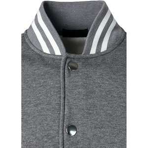 New Arrival High Quality Wool Winter Hooded Varsity <b>Jacket</b> <b>Man</b> Custom Silk Screen Printed Logo <b>Canvas</b> Front High Street - Product Image 5