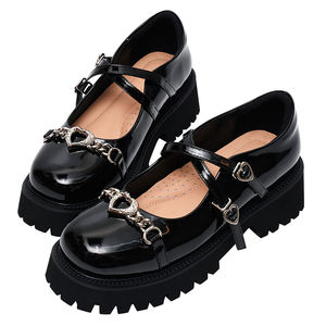 Mocasines de Plataforma de PU para Mujer Ann's con Cordones, Hebilla de Corazón, Suela Gruesa y Tacón Acolchado, Zapatos de Moda - Product Image 4