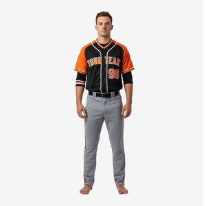 Vêtements de sport respirants à séchage rapide, uniforme de club de baseball, design de logo personnalisé, uniforme de baseball de qualité supérieure avec design par sublimation - Product Image 2