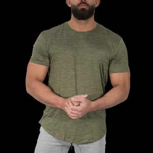 T-shirts en molleton épais 100 % coton pour hommes, coupe classique, col rond, design personnalisé, respirants, séchage rapide, effet vieilli, haute qualité - Product Image 5