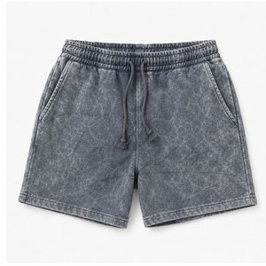 Customized Screen Printed Acid Wash Short Custom Design Men Acid Wash Shorts Casual Wear Adult Size Men Acid Wash Short - Product Image 3
