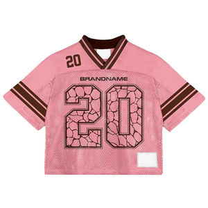 เสื้อรักบี้วินเทจ คอวี แขนสั้น ระบายอากาศได้ดี แห้งเร็ว พิมพ์ลายแบบรีดร้อน ยูนิเซ็กซ์ โพลีเอสเตอร์ 100% คุณภาพสูง - Product Image 1