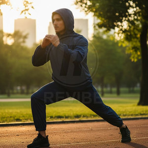Nylon Tracksuit Summer Solid Eco-Friendly Breathable Light Fabric Daily Comfort Workout Wear - Product Image 2