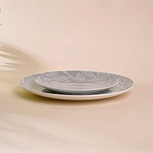 Boheme Eco-Friendly Porcelain Plate <b>Set</b> Subtle Design for Dinner <b>Microwave</b> & Oven Safe Dishwasher Safe Tableware - Product Image 3