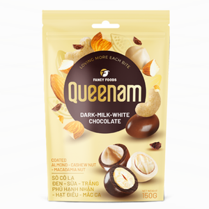 Suministro Directo de Fábrica al por Mayor: Dragees de Chocolate Premium HALAL, Mezcla de Nueces Recubiertas de Chocolate (Almendras, Anacardos, Macadamias) 150G OEM/ODM - Product Image 1