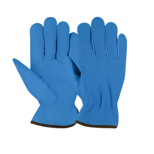 Gants de travail en cuir de vachette pleine fleur et croûte de qualité supérieure pour la sécurité industrielle et la protection des mains, gants de jardinage - Product Image 3
