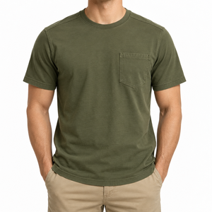 T-shirt pour homme, couleur personnalisée, tissu en molleton 100% coton, 220g, coupe classique pour adulte, écologique, respirant, séchage rapide - Product Image 6