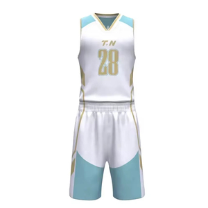 Uniforme de Baloncesto Estampado Transpirable de Alta Calidad, Conjuntos de Camisetas y Pantalones Cortos Reversibles Sin Mangas Cómodos, Servicio Personalizado OEM - Product Image 3