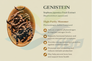 Suministro Directo de Fábrica HGO, Extracto Puro y Natural de Fruta de Sophora japonica, Genisteína 80% - Product Image 4