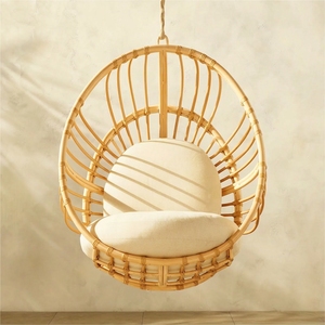 Vietnam Manufacturer Modern Portable Rattan <b>Chair</b> Natural Wicker Furniture Handmade Wicker Rattan Hanging <b>Chair</b> for Patio <b>Garden</b> - Product Image 4