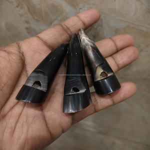 Silbato de cuerno de búfalo 100% de la mejor calidad al por mayor, silbato de cuerno de búfalo pulido estilo animal al mejor precio - Product Image 3