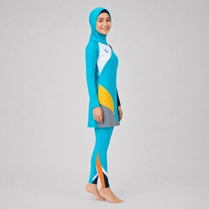 Ensemble de bikini modeste pour femmes, léger, séchage rapide, protection UV, maillot de bain deux pièces pour la plage, ensemble de bikini modeste avec un design haut de gamme - Product Image 2