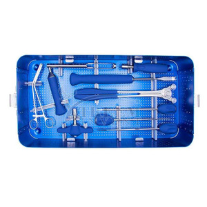 Kit chirurgical orthopédique complet pour la colonne vertébrale, ensemble de rétracteurs vertébraux, instruments de discectomie, outils en acier inoxydable, kit médical - Product Image 2