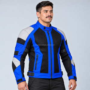 Chaqueta de malla para motocicleta personalizada con colores a medida, paneles ventilados, cremalleras duraderas y diseño profesional para motociclistas. - Product Image 6