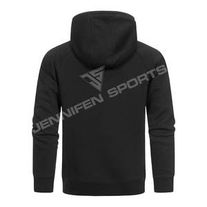 Sudadera con Capucha Extra Grande para Hombre, Personalizada, de Invierno, 100% Algodón, 450 GSM, Color Negro, Pedido al por Mayor - Product Image 3