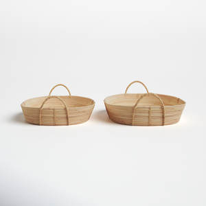 ชุดถาดเครื่องจักสาน2ถาดสำหรับตกแต่งบ้านที่หรูหราและมีสไตล์ - Product Image 6