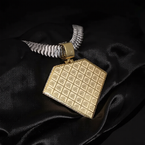 Colgante de Lujo con Letra N de Moissanita, Tono Dorado, Aspecto de Diamante, Collar con Inicial, Joyería Hip Hop de Diseño Audaz - Product Image 3