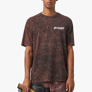 Camiseta Moderna con Lavado Ácido para Hombre, Estilo Urbano, Material Ligero y Transpirable, Comodidad Diaria - Product Image 4