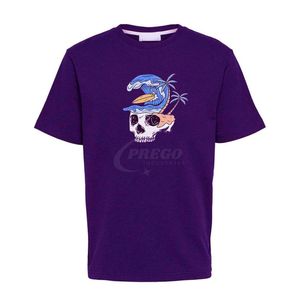 เสื้อยืดโอเวอร์ไซส์สไตล์วินเทจสำหรับผู้ชาย เนื้อผ้าหนา แห้งเร็ว สตรีทแวร์ พิมพ์ลายสกรีน โลโก้ DTF ขายส่ง เสื้อยืดถัก - Product Image 1