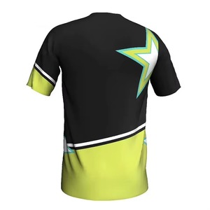 Maillot de sport professionnel pour hommes adultes, personnalisé, pour e-sport, imprimé, pour équipe, grande taille, léger, séchage rapide, maille, col en V - Product Image 2