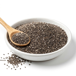 Poudre de graines de chia biologique de qualité alimentaire, extrait végétal 99%, emballage en vrac en bouteille, bienfaits pour la santé - Fournisseur OEM, livraison rapide, faible MOQ - Product Image 1