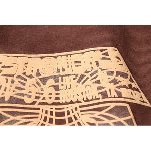 เสื้อยืดวินเทจพิมพ์ลายพัฟสำหรับผู้ชายเสื้อยืดผ้าฝ้าย100% ฤดูร้อนเสื้อยืดคอกลมฮิปฮอปทรงหลวมเสื้อยืดผู้ชาย - Product Image 4