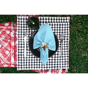 Vente chaude Métal Cercle Serviette Anneau D'or En Forme D'étoile Décoration De Table pour La Partie En Gros Quantité En Vrac - Product Image 2