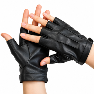 Guantes de Motociclismo Speed One Sports, de Cuero Premium, Medios Dedos, Cálidos, Transpirables, para Todas las Estaciones - Product Image 6