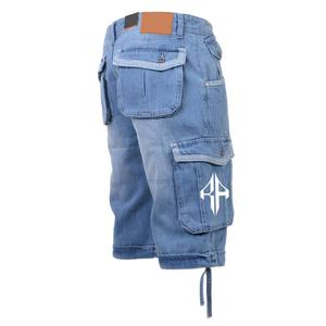 Pantalones Cortos de Mezclilla para Hombre, de Alta Calidad, con Estampado de Serigrafía, Estilo Jeans, de Pierna Ancha, Material Spandex/Poliéster - Product Image 6