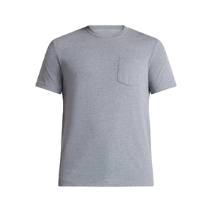 Daily Usage Breathable Eco-Friendly Quick Dry Plus Size Men's O-Neck Casual Solid Color 100% Cotton Slim Fit Custom T-Shirts - Product Image 3