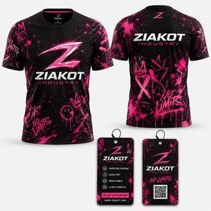 ZIAKOT industry Nouveau design T-shirt de performance pour homme personnalisé Olive Camo-Black Salute To Service - Product Image 3