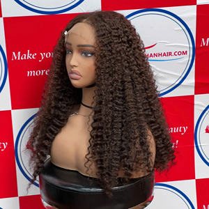 Perruque de cheveux humains de style et de longueur personnalisés perruque de couleur d'approvisionnement d'usine de haute qualité sans enchevêtrement très soyeux grand en stock - Product Image 5