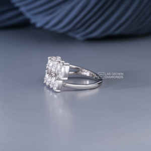 Anillo de Diamante Cultivado en Laboratorio con Corte de Pera, Plata de Ley S925, Metal Blanco de Lujo, 15 Piezas, 1.98 Quilates, Claridad EF, Regalo para Mujer - Product Image 5