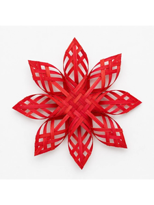 Bulk Handmade Bamboo Snowflake Decoration Vietnam Export Supplier Bamboo Snowflake Decoration For Retail Holiday Display - Product Image 2