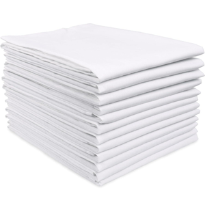 Serviettes en coton pour barista, 28x28 pouces, sans peluches, blanches, pour le nettoyage des machines à expresso, vente en gros - Product Image 2