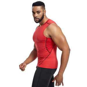 เสื้อกล้ามออกกำลังกายผู้ชาย ระบายอากาศ แห้งเร็ว ยืดหยุ่นสูง ขายส่ง - Product Image 1