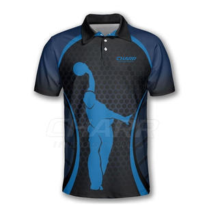 Camiseta de Boliche Elegante para Equipo, Diseño Sublimado Personalizado, Material Ligero y Transpirable, Tallas Grandes, Alta Calidad - Product Image 2