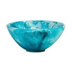 Bols en résine bleue écologiques faits à la main, résistants à l'usure, en époxy durable, pour la cuisine, les bibelots, la décoration intérieure, design moderne à tourbillons bleus - Product Image 3