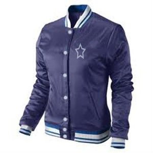 Veste d'hiver de baseball Letterman en satin avec logo personnalisé pour hommes avec 3D Private Woven High Street Design Winter Streetwear - Product Image 3