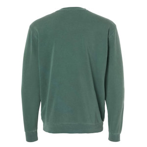 Nouveau sweat-shirt simple à col rond en coton peigné de 380 grammes, couleur unie, poids lourd - Product Image 2