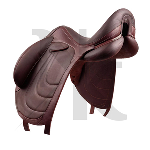 High quality English Dressage Saddle Genuine Leather Memory Foam Panels <b>Secure</b> Blocks English horse racing products from India - Product Image 5