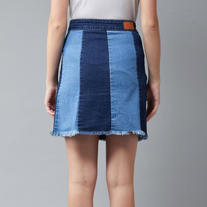 Falda vaquera personalizada para mujer 2026, diseño de verano, algodón puro, transpirable, midi, lavada, larga, con servicio OEM - Product Image 3