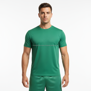 Camiseta Deportiva Personalizada de Malla Transpirable Birdseye, con Logotipo Personalizado, de Secado Rápido para Hombre, Lisa, de Alta Calidad - Product Image 1