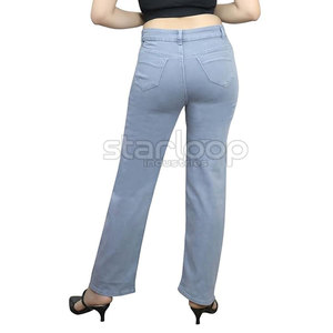 Último Diseño, Servicio OEM, Pantalones Vaqueros para Mujer, Cómodos, Transpirables, de Primera Calidad - Product Image 2