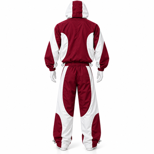 Conjunto de Chándal con Capucha y Estampado Personalizado para Hombre, Cortavientos, Transpirable, Ligero, Corte Regular, Ropa de Otoño, Marca AMSEC - Product Image 5